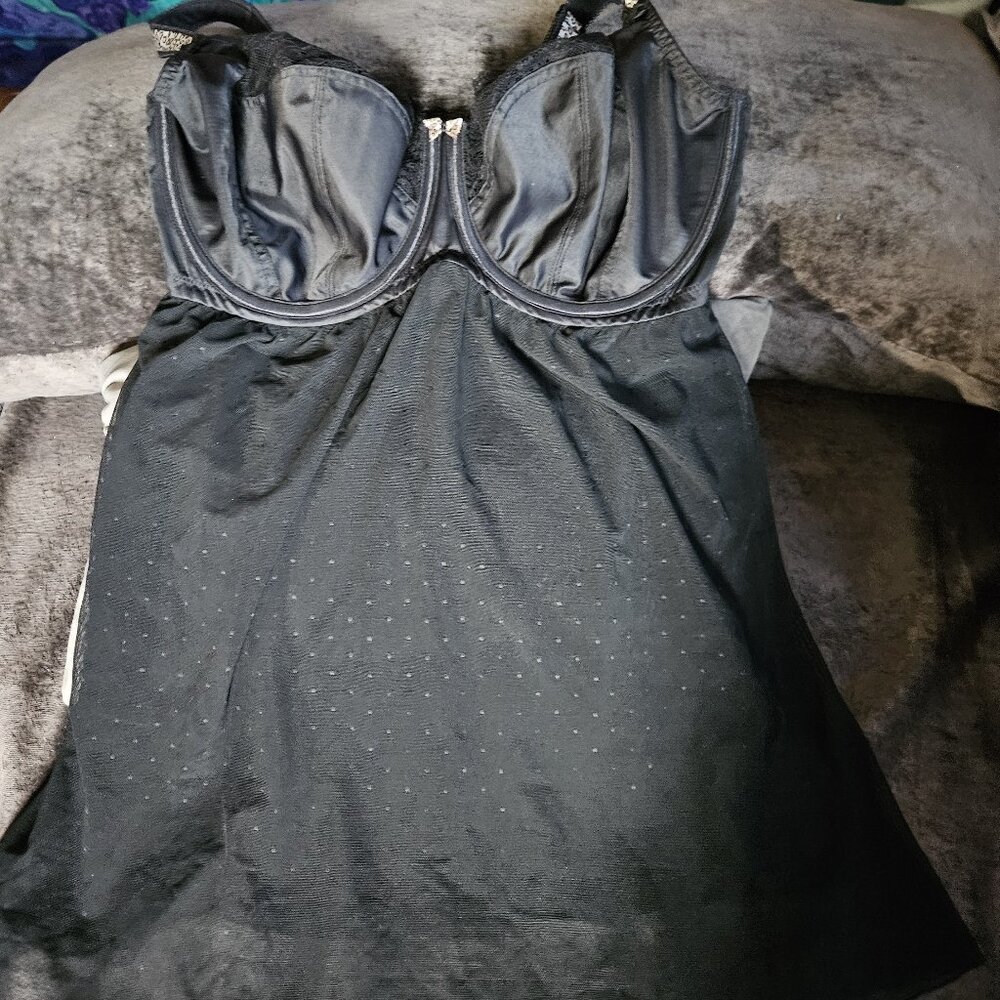 Sculptresse by Panache Chi Chi Negligee Black Sheer Bra size US 36G UK 36G NWOT